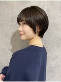大人マッシュショート丸みショートショートボブ30代40代50代