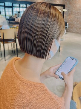 オーガニック アトリエ 大宮(organic+atelier) ◎冬の小顔ボブ×透明感グレージュ◎30代40代美人ヘア