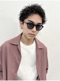 メンズのバング立ち上げショート♪