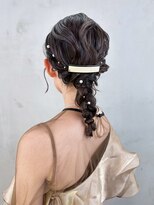 アルバム 銀座(ALBUM GINZA)&nbsp;韓国ヘア顔周りレイヤーおくれ毛ダークアッシュ_ba576542