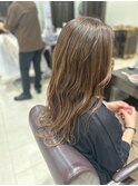 ハイライト×ベージュブラウン