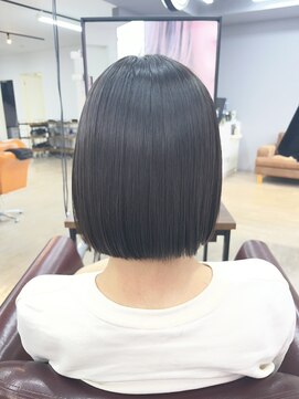 リシャルム 新保店(Re charme) 丸みとまとまりを重視したナチュラルボブ縮毛矯正