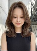 韓国ヘア/レイヤーカット/似合わせカット/前髪なし