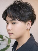 メンズ アールクリップ 表参道(ar clip)&nbsp;メンズメンズブリーチメンズカットセンターパートメンズショート