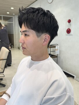 パーク(PAAQ) メンズショートスパイキーショートアップバングメンズパーマ