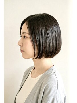 ブロッサム 東久留米店(Blossom) 春カラー◎大人ショートボブ×ひし形シルエット