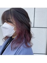 テーラヘアー 袖ヶ浦2号店(TELA HAIR)&nbsp;インナーカラー×ピンクパープル