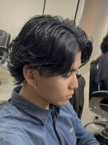 ロエメンズ(LOE men’s)&nbsp;リバースセンターパート/ニュアンスパーマ/ダウンバング