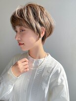 クシュ 所沢西口エミテラス前店(kusyu...) ハッシュカットグレージュデザインカラーツートンカラーブリーチ