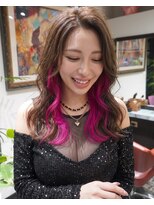 グッドフェローズ キタホリエ(GoodFellas kitahorie)&nbsp;透明感ハイトーン×マゼンタインナーカラーレイヤーブリーチ艶感