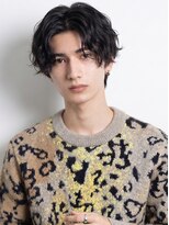 アース オーセンティック 関内店(EARTH Authentic)&nbsp;爽やかセンターパートメンズウルフカットニュアンスパーマ