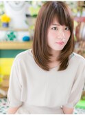 *bliss川口*斜めバングのミディアムストレートa!