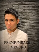 プレミアムバーバー 目黒店(PREMIUM BARBER produce by HIRO GINZA) かき上げショートヘア