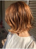 大人可愛いオレンジベージュ