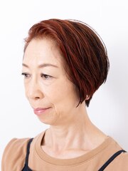 【えがお美容室】50代60代に◎似合わせフロントアップショート