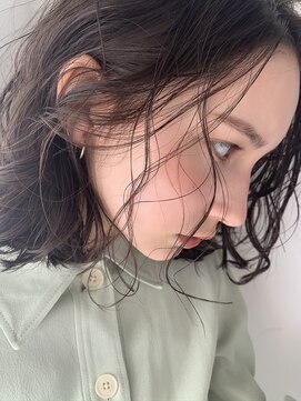 リト 自由が丘(Lit.) 【Lit.】リッジのあるフラッフィパーマボブ【担当YUKINA】