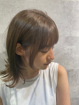 ミエルヘアーエスト 新宿店(mielhair est) 外ハネ×耳かけスタイル