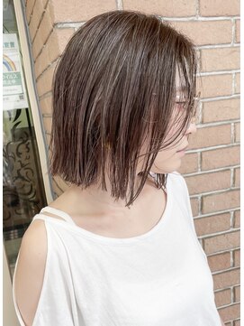 サロンドミルク 新百合ヶ丘店(salon de MiLK) ナチュラルコントラストの白髪活かしハイライト［新百合ヶ丘]