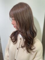 フレーム ヘア ルーム 天王寺駅前店(FRAME hair room)&nbsp;オリーブベージュ/フェザーバング/ゆる巻ロング