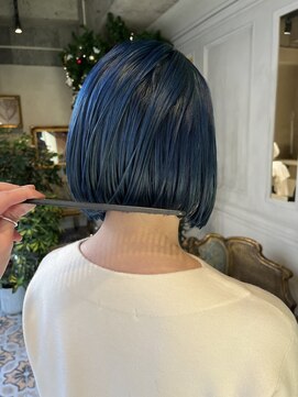 ユノ(juno) 【シオガマ】ミニボブとペールブルー＊