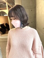 ラニヘアサロン(lani hair salon) インナーブルー＆アッシュグレー【天神/大名】