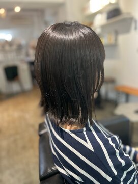 ツムグ 代官山店(TUMUGU) 30代40代50代こなれミディアムダークアッシュ白髪ぼかし代官山