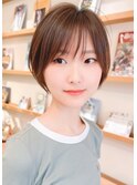 大人可愛い丸みショートボブ☆