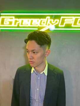 グリーディーフォックス 三軒茶屋(GreedyFOX) 波巻き/マッシュパーマ/ウルフ/ハイライト<理容室>三軒茶屋