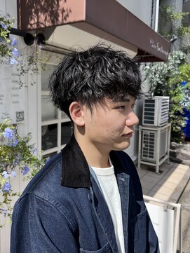 オムファミーユラグ(homme, famille raugh) ツイストスパイラルパーマ