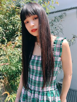 エイミー(Aimee) Aimee町田 重め前髪×アッシュブラック