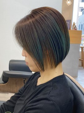 トト 船橋店(toto.) 黒髪/グレーベージュ/レイヤーロング/前髪パーマ[西船橋/津田沼]