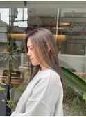 ◎セミロング×シルバーアッシュ
