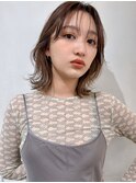 切りっぱなしボブエアリーロング美髪ピンクブラウン