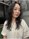 bibito ウェーブパーマ　くるくるパーマ　ミディアムパーマ