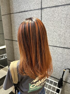 ゼスト フィーノ(ZEST fino) 色バレイヤージュ！？オレンジ以外も可能