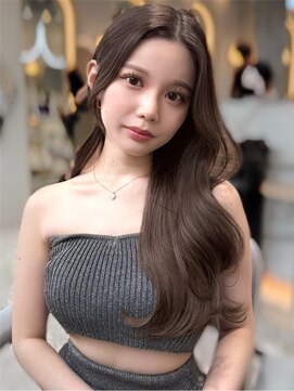 シーシンジュク 新宿南口(Sea shinjuku) ワンレン×ネビージュ[韓国/前髪/新宿/レイヤーカット]