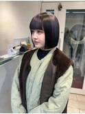 デザインブロックカラー　ラベンダー×ブラウン