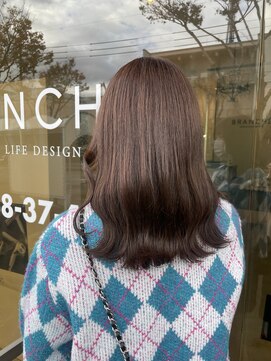 ブランシェ 高蔵寺店(BRANCHE) ブリーチなしダブルカラー【チョコレートブラウン】
