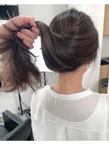 ハイライトバレイヤージュダブルカラーケアブリーチ30代40代