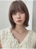 ミニウルフレイヤーカット顔周り前髪韓国ショートボブ/原宿