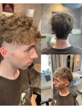 メグロバーバーショップロッポンギ 目黒六(MEGURO BARBER SHOP 6PPONGI) マレットスタイル