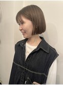 ボブには明るめカラーがおすすめ◎扱いやすいぱつっとミニボブ