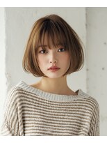バグズ ヘアデザイン 桔梗が丘店(Baguz HAIR DESIGN) やわらか丸みボブ×ニュアンスパーマ