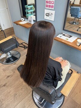 レアレア ヘアアンドライフ(LeaLea) 着物ヘア/ダークアッシュ/ミディアムレイヤーカット/伊丹