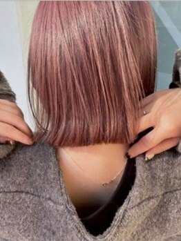 【HOOP同区画☆9～21時/女性stylist限定】こだわりの薬剤で柔らかな質感にツヤのあるカラーを実現☆