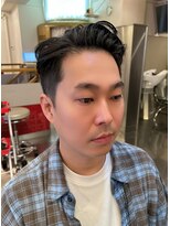 アンブロシア(ambrosia)&nbsp;メンズ刈り上げツーブロック七三アップバングスタイル