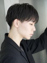 エイド 本店(aid)&nbsp;微分け黒髪ショートコンマバング刈り上げツーブロック