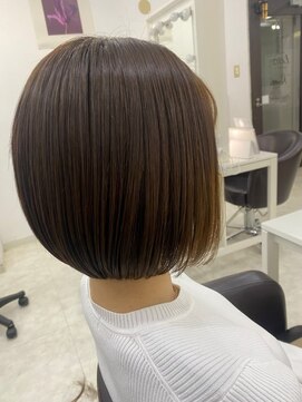 ワンズリー 本厚木店(ONE's ly) アンブレラカラーピンクベージュイメチェン前髪クールショート