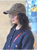 春の抜け感ゆるウェーブパーマ