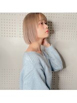 シアアルン 新小岩店(SHEER alun)&nbsp;◆【ケアブリーチ】ハイトーンボブで叶える透明感【新小岩】